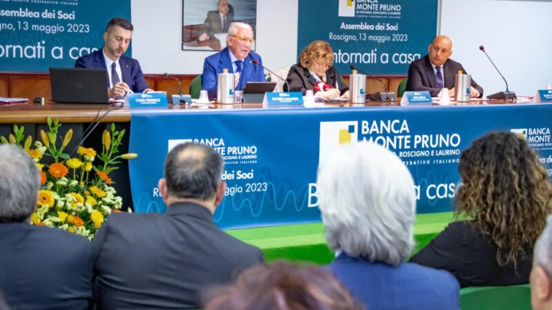 Roscigno: Banca Monte Pruno, Assemblea Soci, anno di record e grandi progetti per futuro