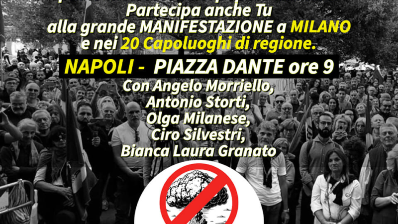 Napoli: Comitato “Ripudia la Guerra”, manifestazione 2 Giugno 2023