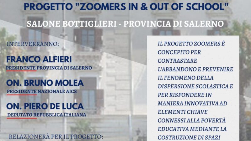 Salerno: “Zoomers: in & out of school”, presentazione ufficiale 