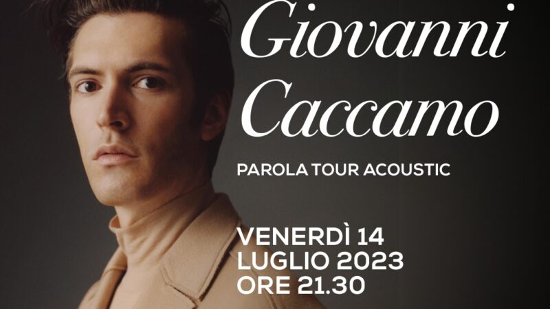 Capaccio Paestum: “Emozione Paestum”, concerto con Giovanni Caccamo