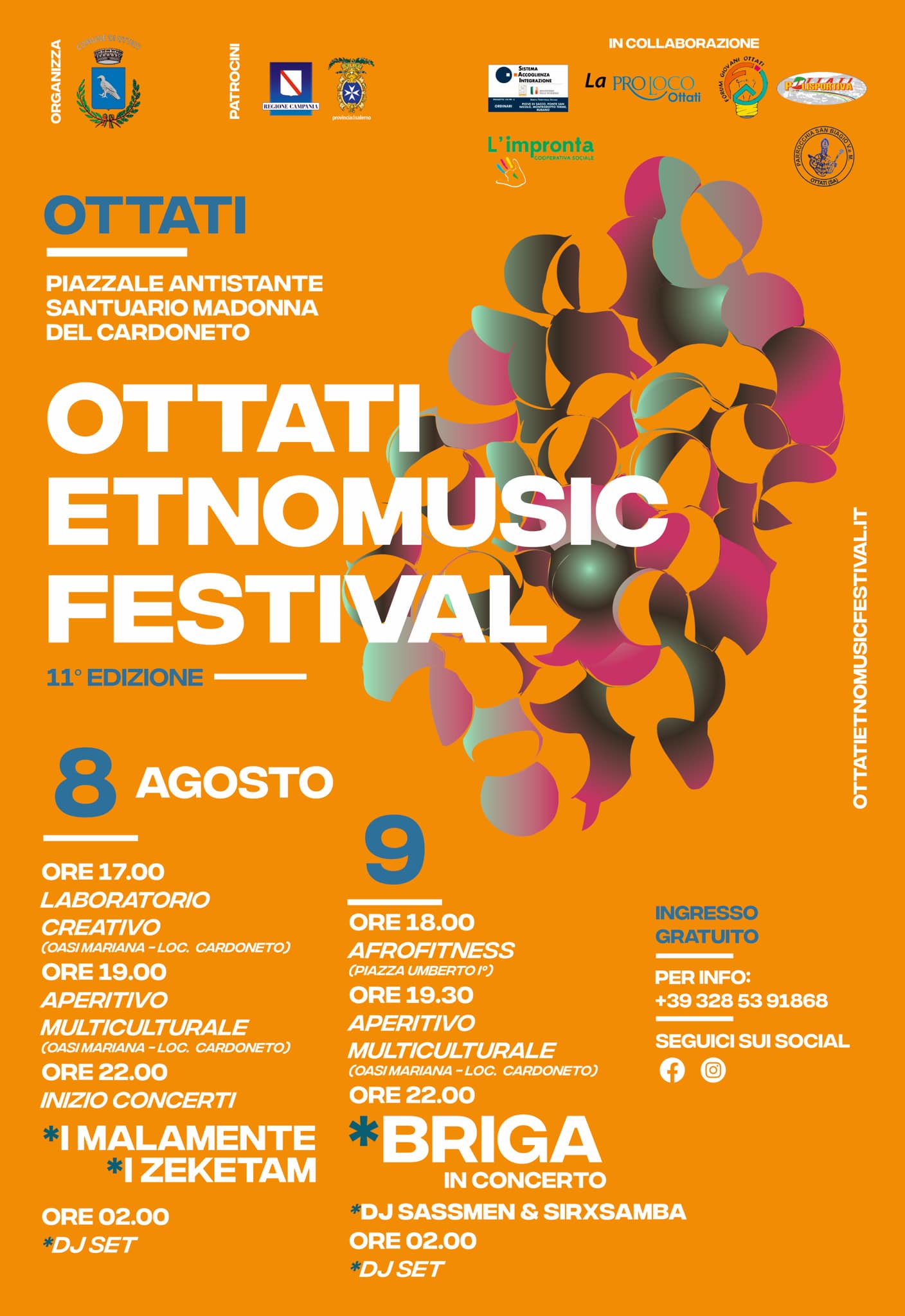 Ottati: 8 – 9 agosto 2023 Ottati EtnoMusic Festival
