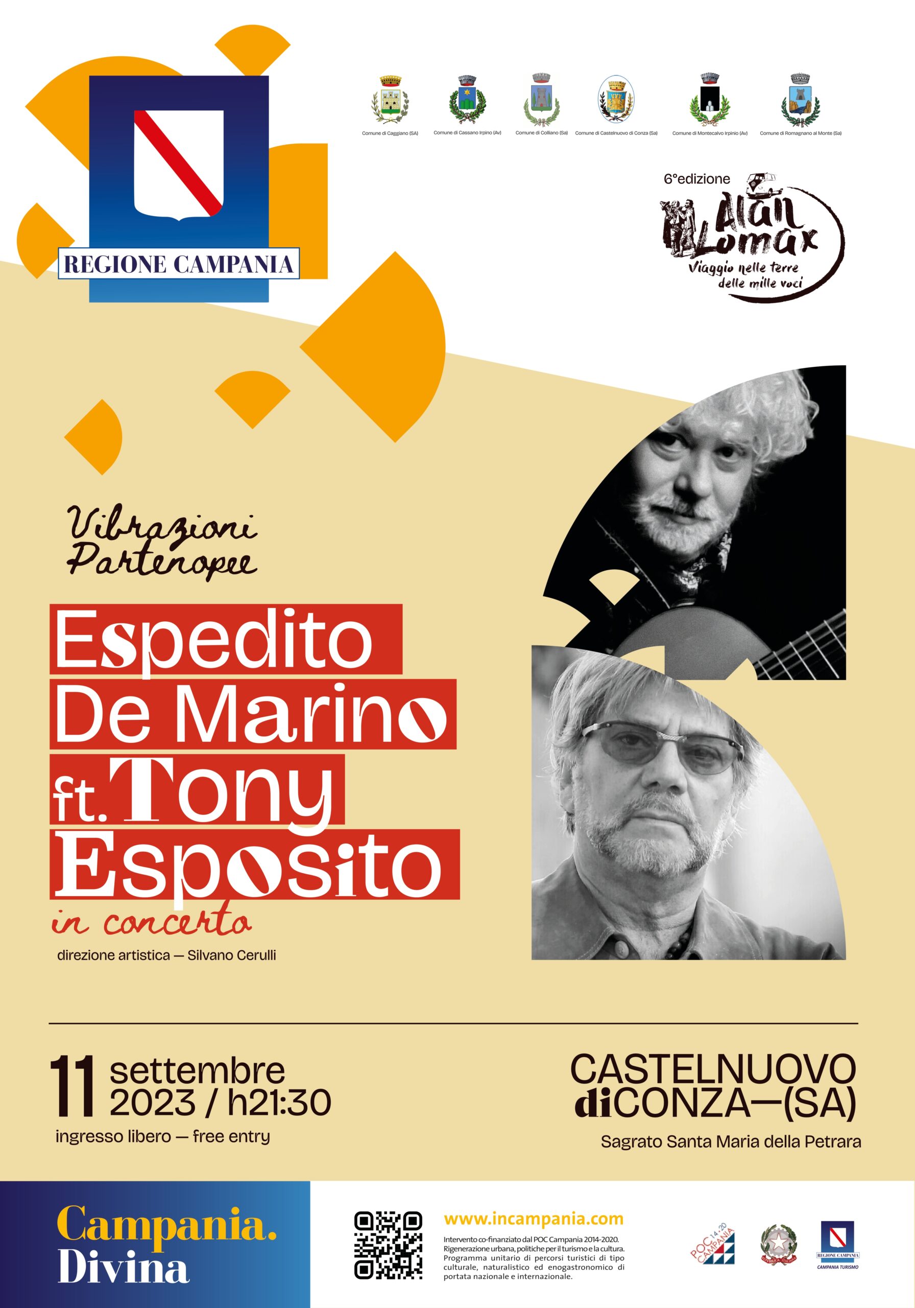 Castelnuovo di Conza: “Alan Lomax…viaggio nelle terre delle mille voci”, concerto di Espedito De Marino