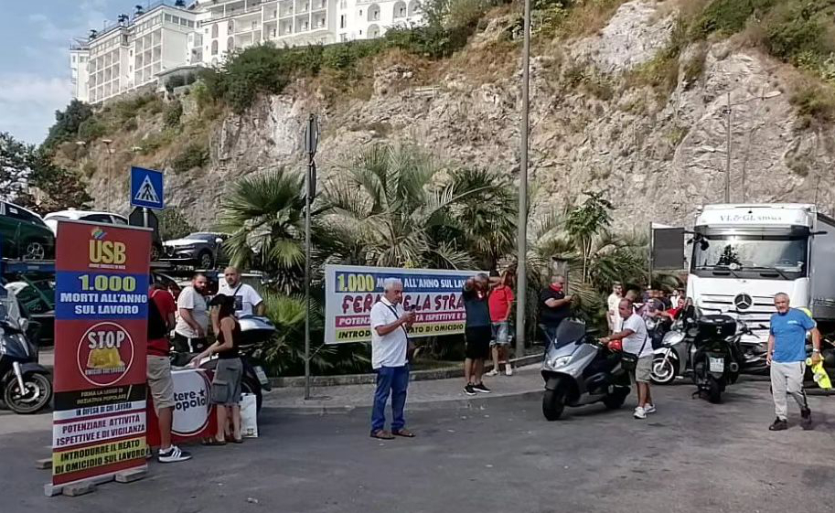 Salerno: USB, sciopero e presidio a Porto “Basta morti su lavoro!”