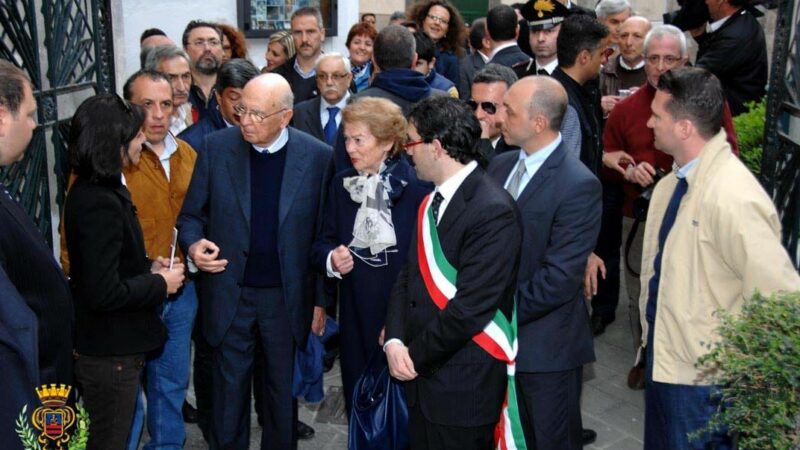 Minori: Presidente Napolitano nel 2010 in visita a Pasqua