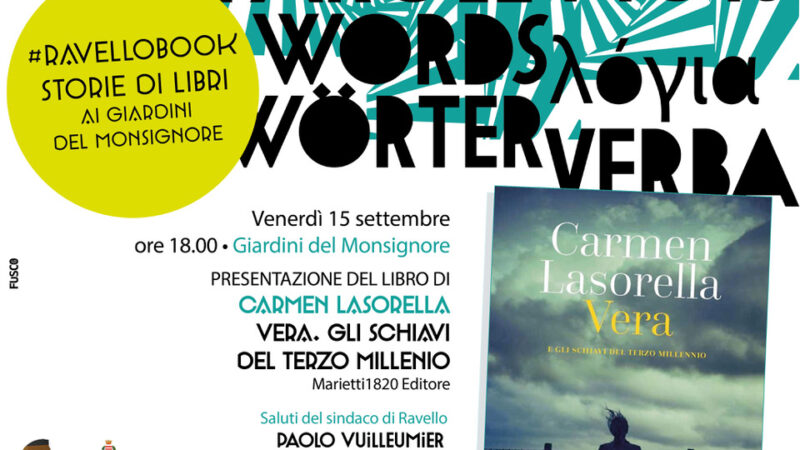 Ravello: Carmen Lasorella a RavelloBook nei  Giardini del Monsignore 