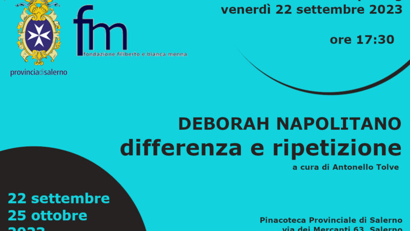 Salerno: a Pinacoteca provinciale mostra di Deborah Napolitano “Differenza e Ripetizione”