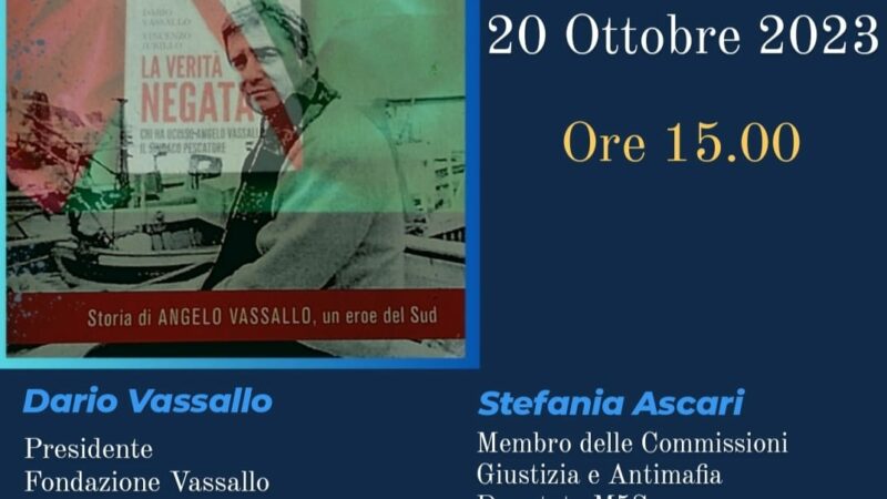 Roma: Fondazione Vassallo, a Camera Deputati proiezione docufilm su Sindaco Pescatore