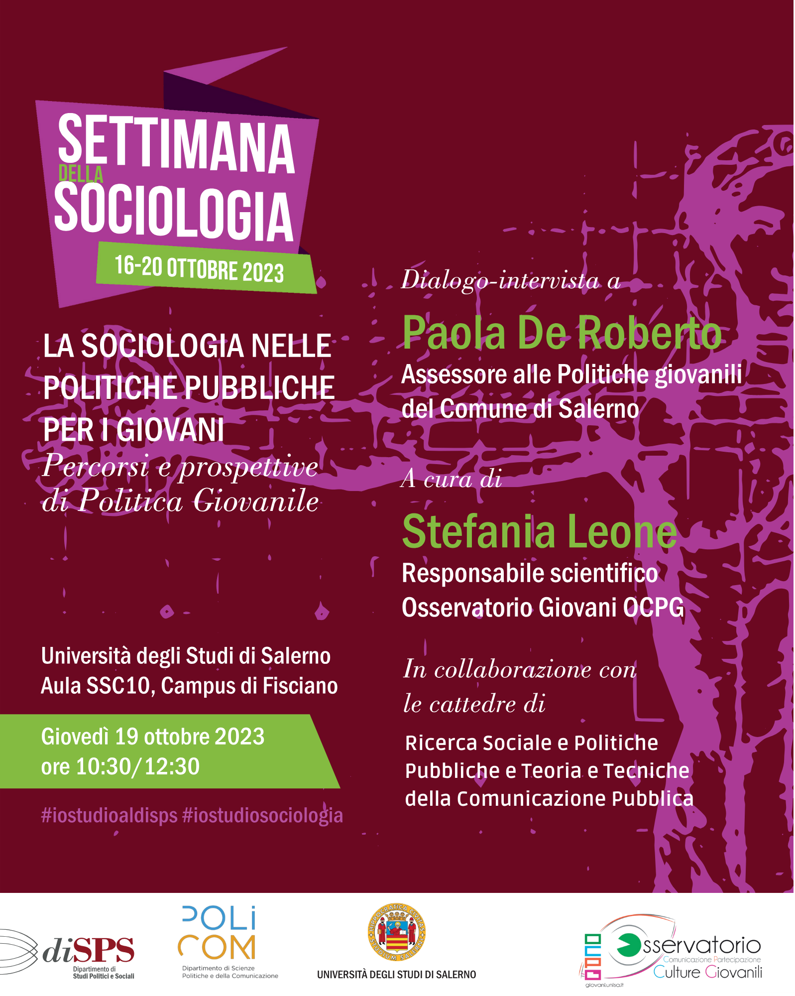 Salerno: Ateneo, Osservatorio Giovani, seminario “La sociologia nelle politiche pubbliche per i giovani”