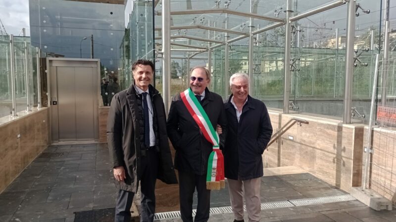 Pompei: RFI linea Napoli-Salerno-Battipaglia, aperto nuovo sottopasso pedonale
