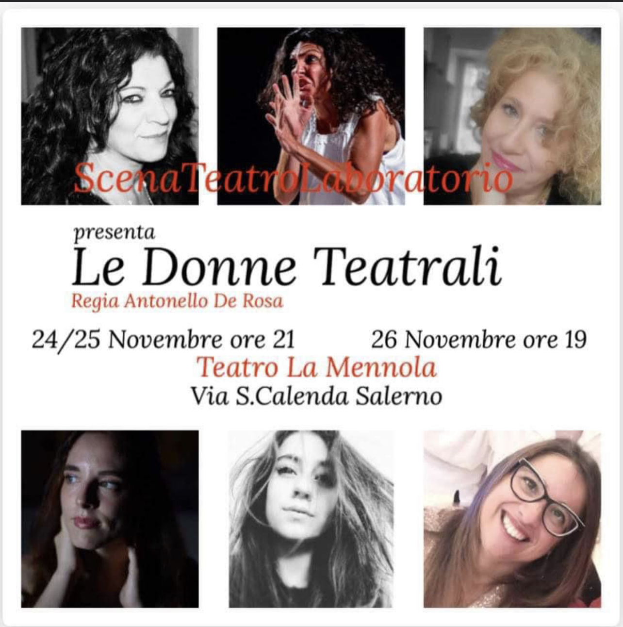 Salerno: “Le Donne Teatrali” di Antonello De Rosa, da Euripide a contemporaneità