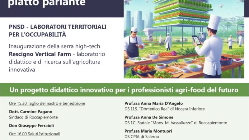 Roccapiemonte: inaugurazione serra high – tech Rescigno Vertical Farm