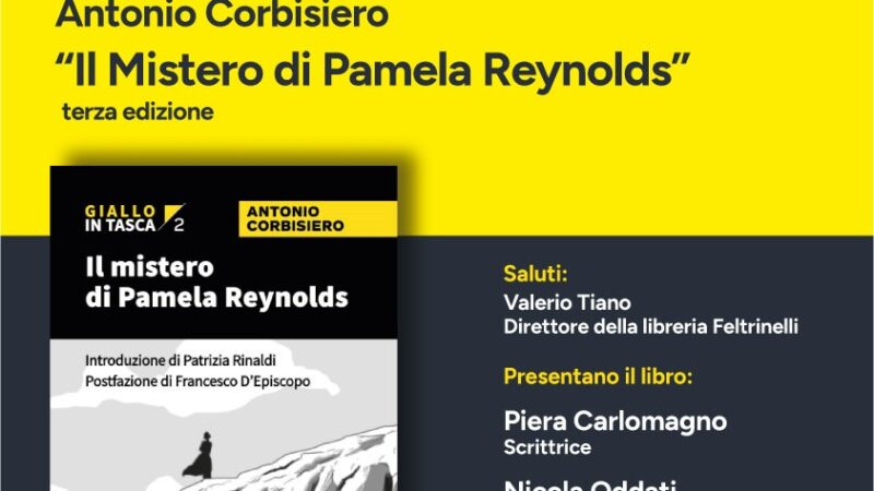 Salerno: “Il mistero di Pamela Reynolds”, presentazione libro di Antonio Corbisiero