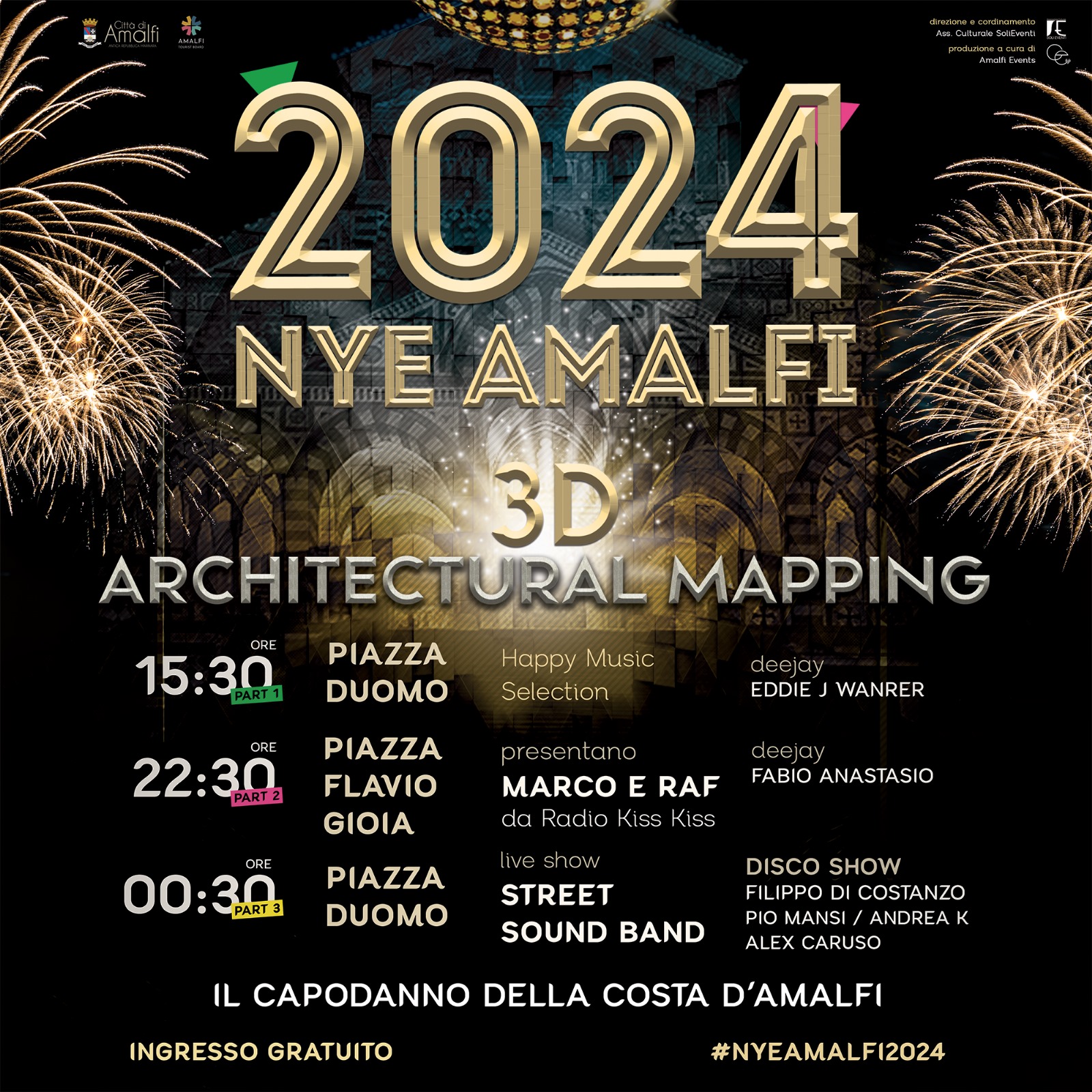 Amalfi: NYE Amalfi, Capodanno con grandi eventi