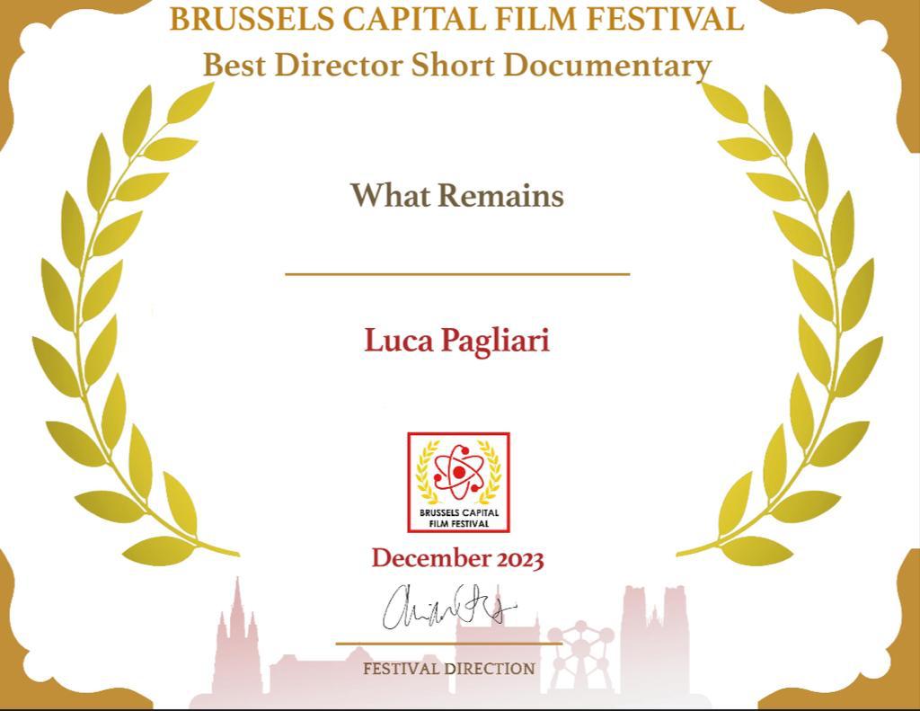 Fondazione Vassallo: “Cortometraggio documentario ‘Quel che resta’ vince premio a Bruxelles Capital Film Festival”