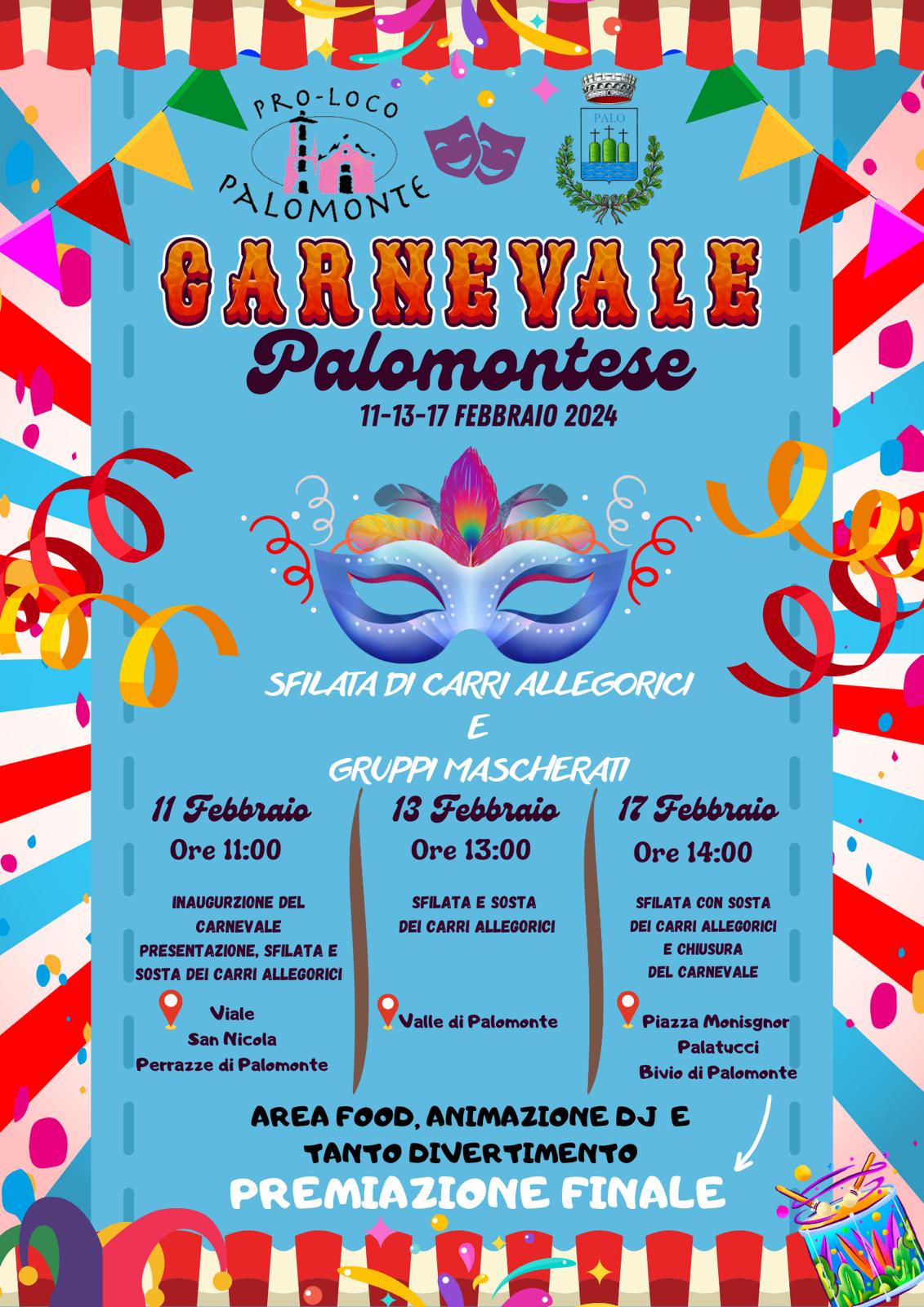 Palomonte: storico Carnevale con carri alleorici