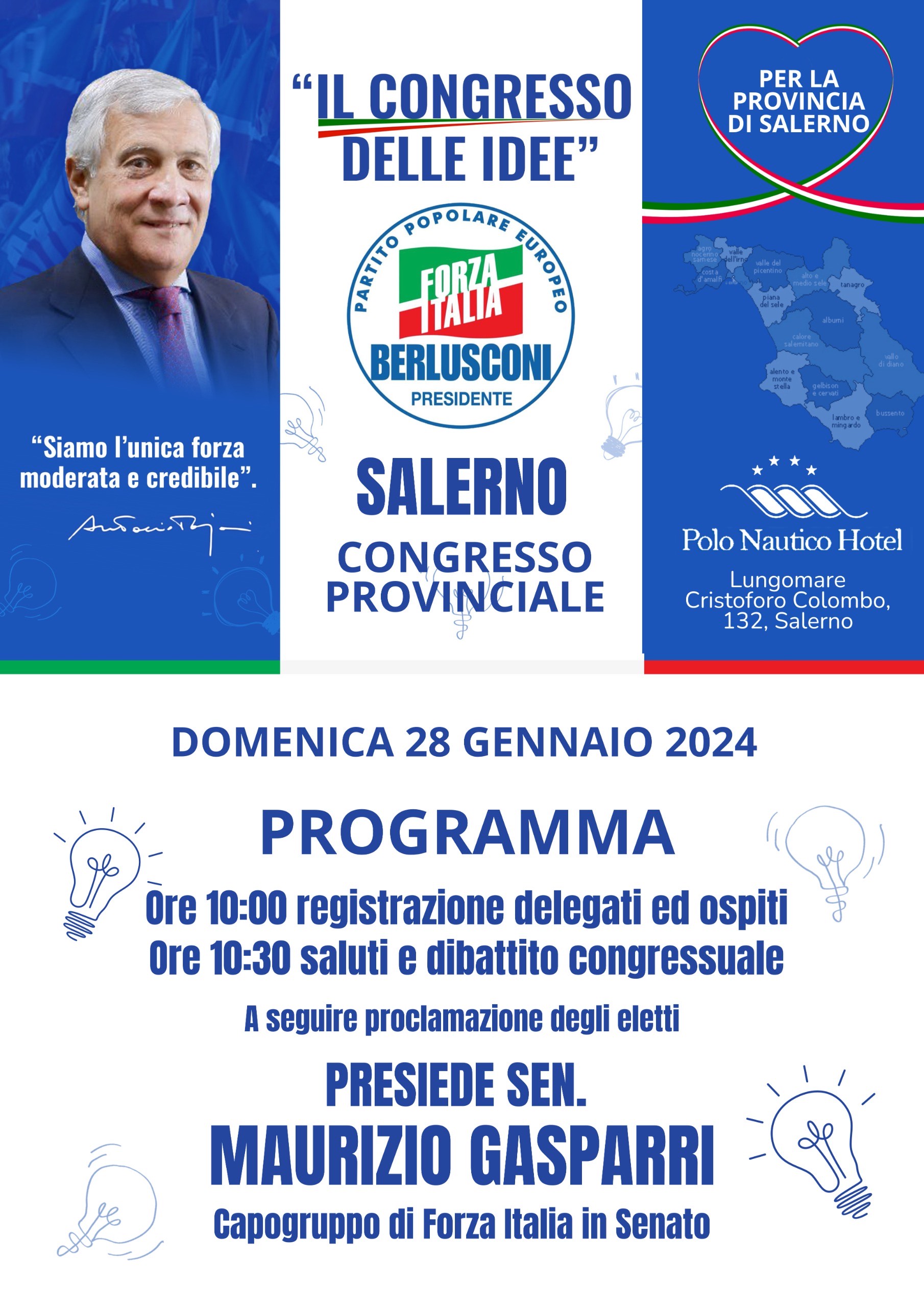 Salerno: FI, Congresso provinciale
