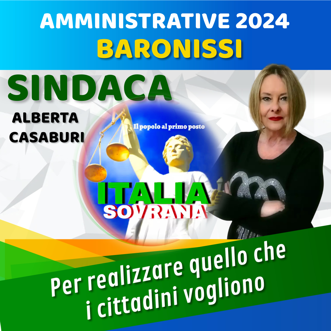 Baronissi: Amministrative, Italia Sovrana, candidata Sindaco Alberta Casaburi