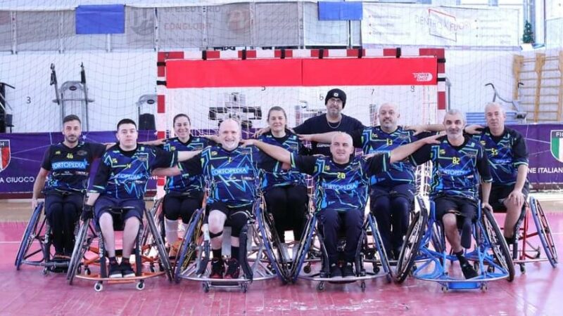 Salerno: Provincia, Handball in carrozzina, consegna targa a Crazy Ghost Battipaglia campione d’Italia