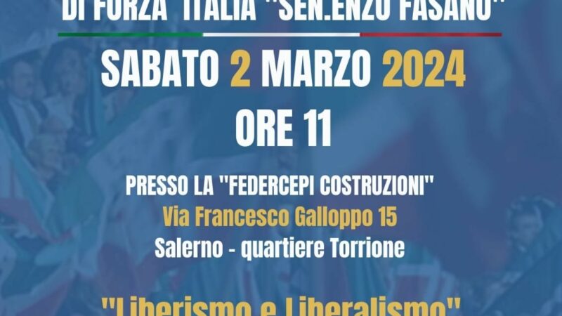 Salerno: FIG, scuola di formazione politica “Sen. Enzo Fasano”