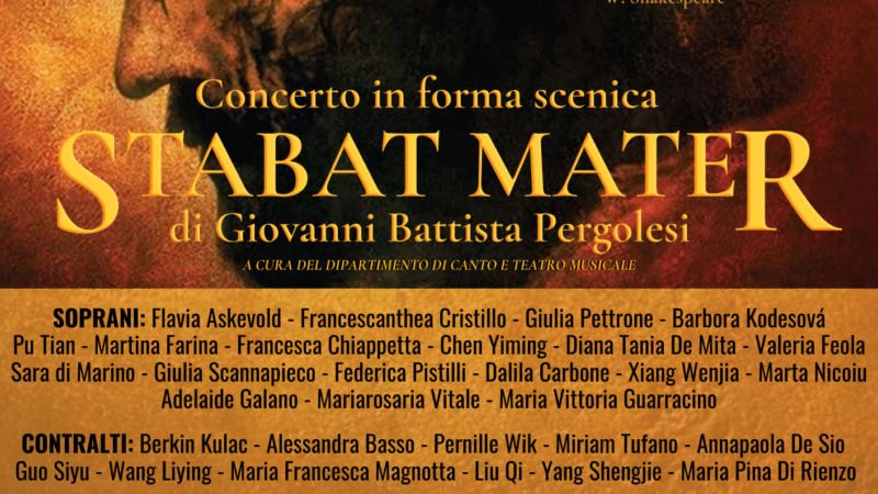 Salerno: Settimana Santa, Conservatorio “G. Martucci” presenta Stabat Mater di Pergolesi