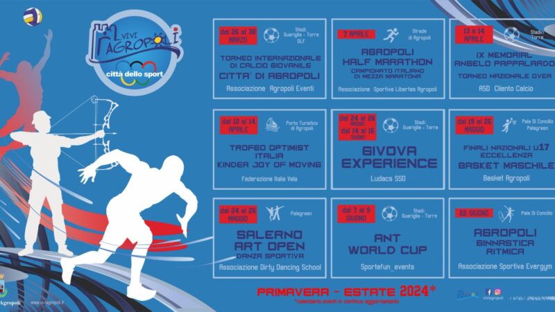 Agropoli: Sport protagonista nel ricco calendario della primavera 2024