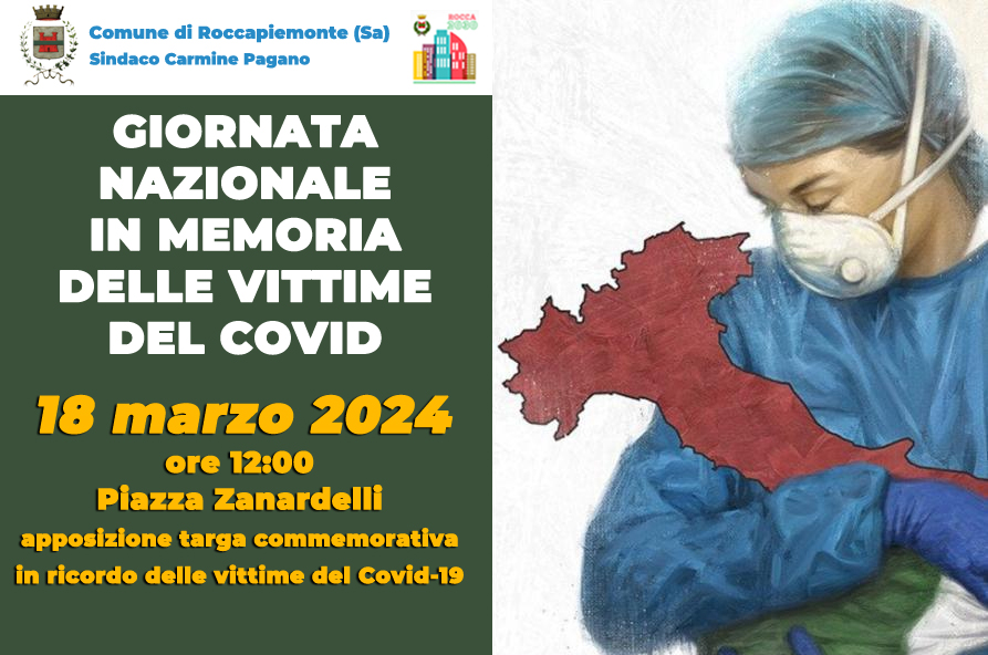 Roccapiemonte: targa a ricordo vittime Covid- 19