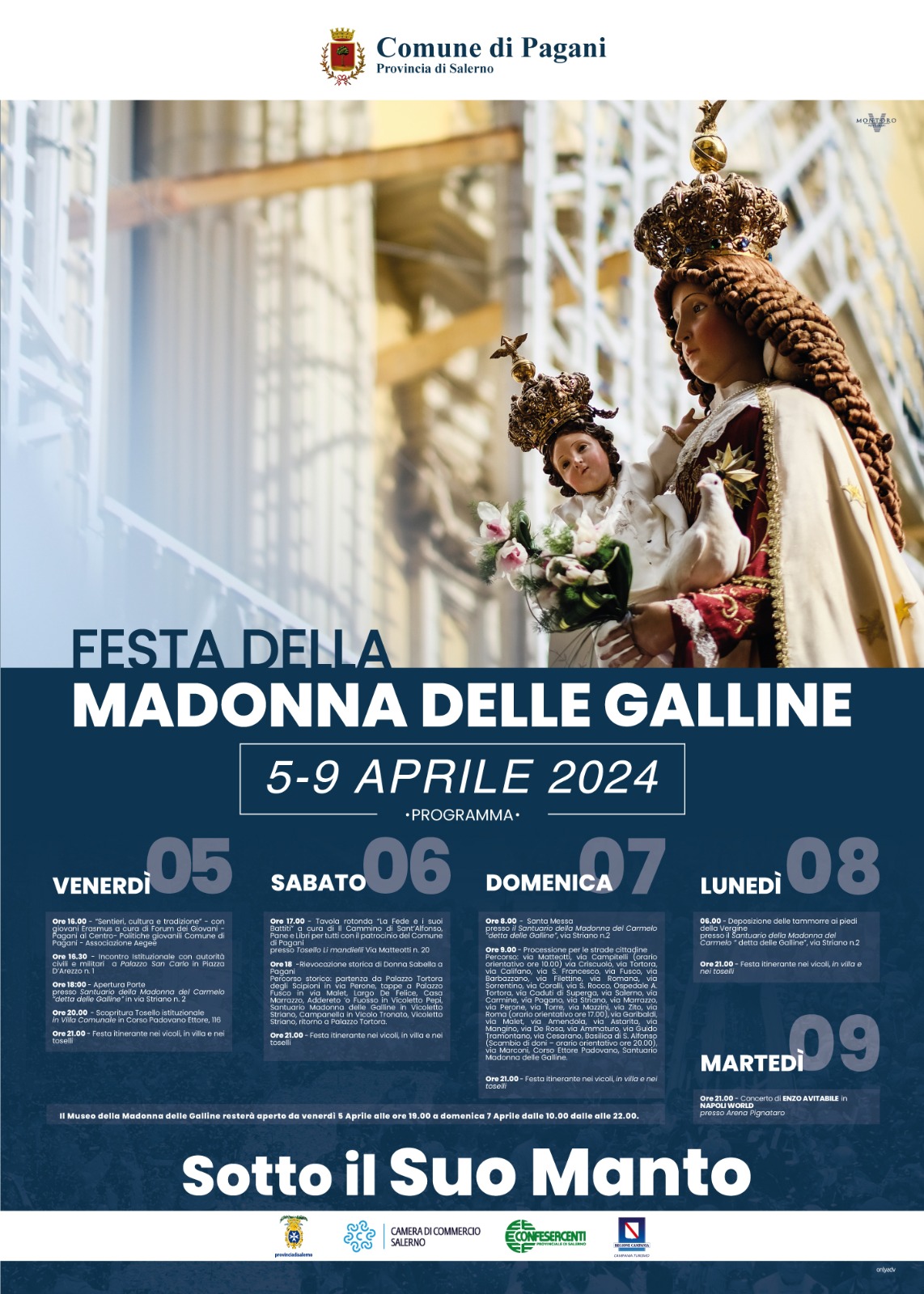 Pagani: pronti festeggiamenti per Madonna delle Galline