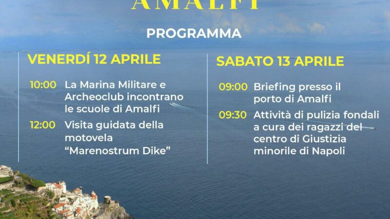 Amalfi: atteso arrivo MareNostrum Dike – un tempo luogo di sofferenze – oggi motovela di legalità e luce!