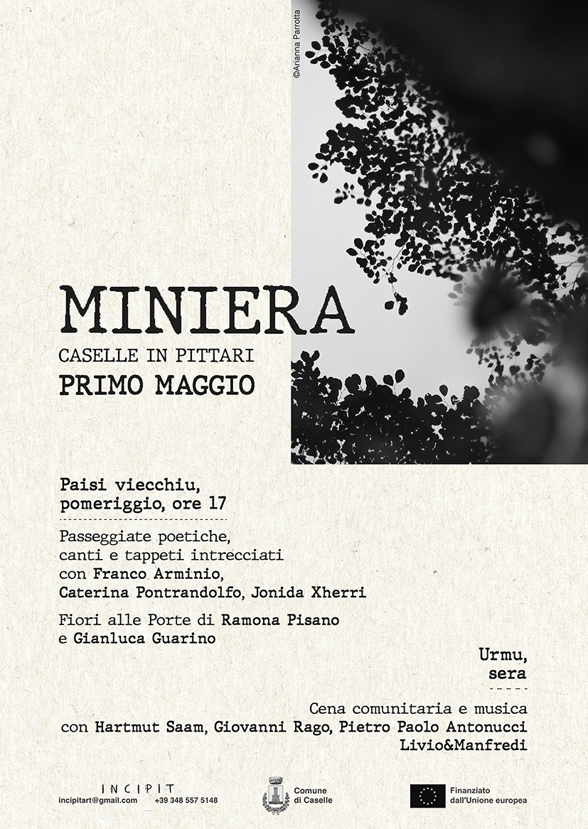 Caselle in Pittari: Miniera, 1 maggio tra arte-musica-poesia