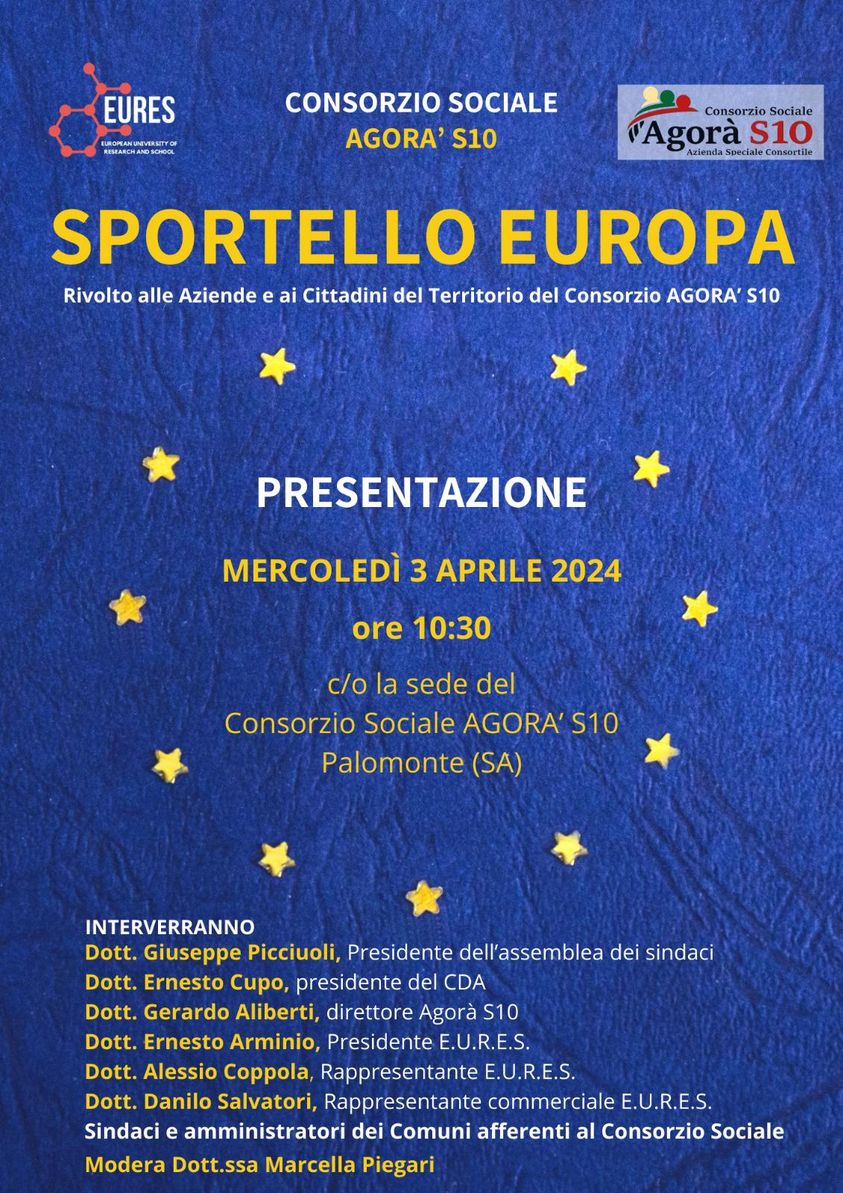 Palomonte: presentazione Sportello Europa