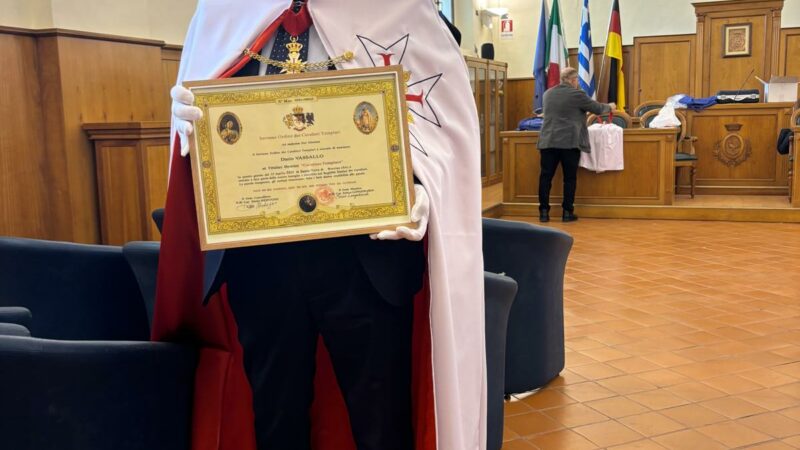 Buccino: Dario Vassallo insignito Cavaliere templare per amore di Giustizia e Legalità