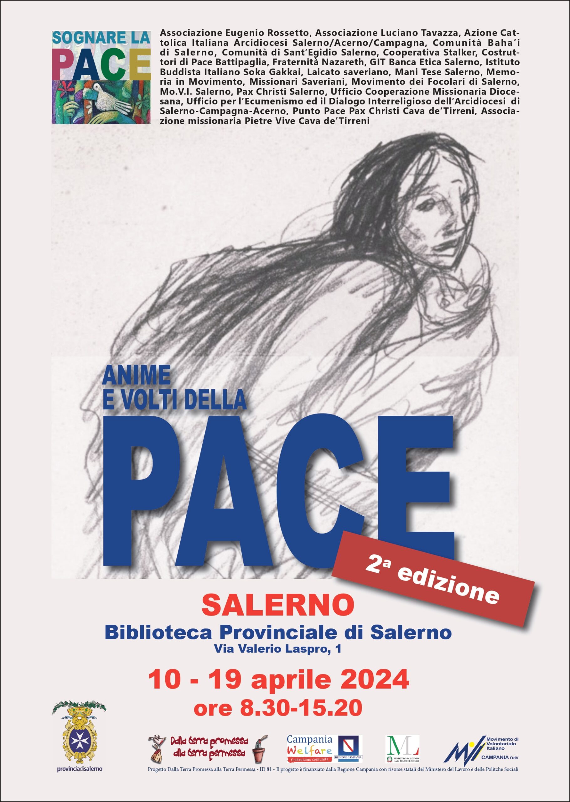 Salerno: mostra “Anime e Volti della Pace” a Biblioteca Provinciale