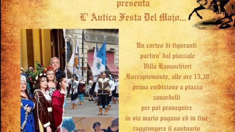 Roccapiemonte: 1 Maggio, celebrazioni per Festa del Majo