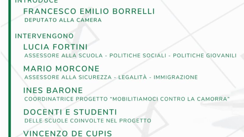 Regione Campania: in Consiglio questionario anticamorra con Borrelli e Gaeta