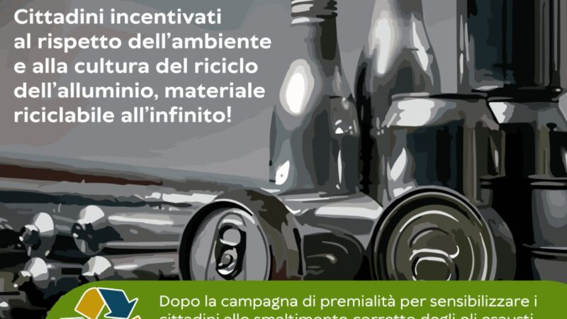Pellezzano: campagna di premialità per raccolta alluminio  