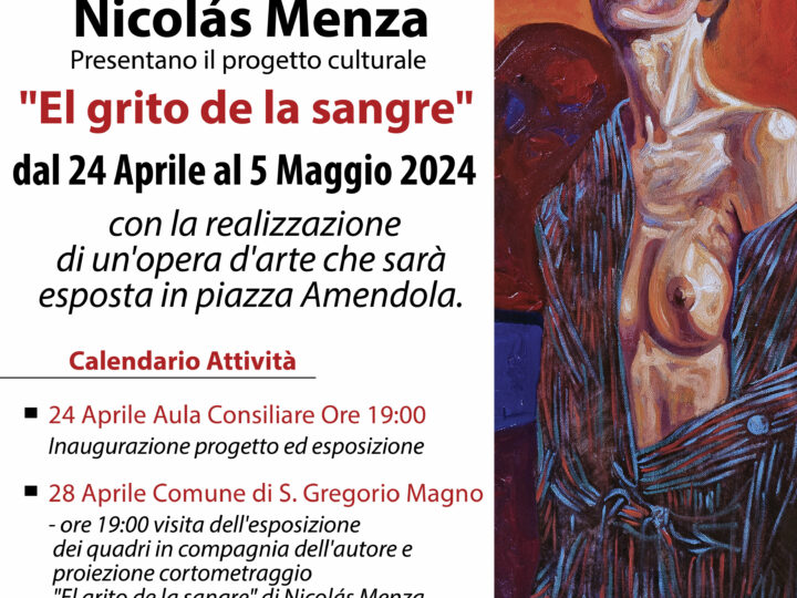 San Gregorio Magno: inaugurazione Mostra di pittura “El grito de la sangre”