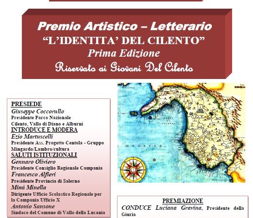 Vallo della Lucania: Parco Nazionale del Cilento, cerimonia Premio “L’Identità del Cilento”