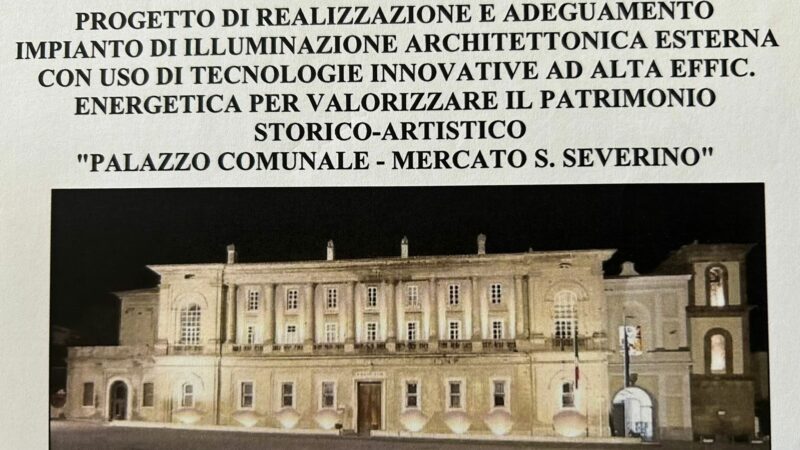 Mercato San Severino: finanziamento regionale per riqualificazione Palazzo Vanvitelli
