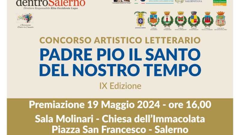 Salerno: premiazione Concorso “Padre Pio, il Santo del nostro tempo”, ecco vincitori