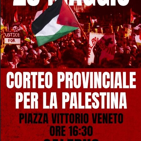 Salerno: Unit3 per la Palestina, corteo provinciale per cessare guerra