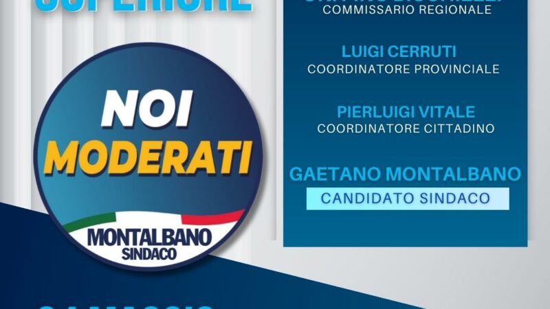 Nocera Superiore: Amministrative, candidato Sindaco Montalbano, presentazione lista “Noi Moderati”